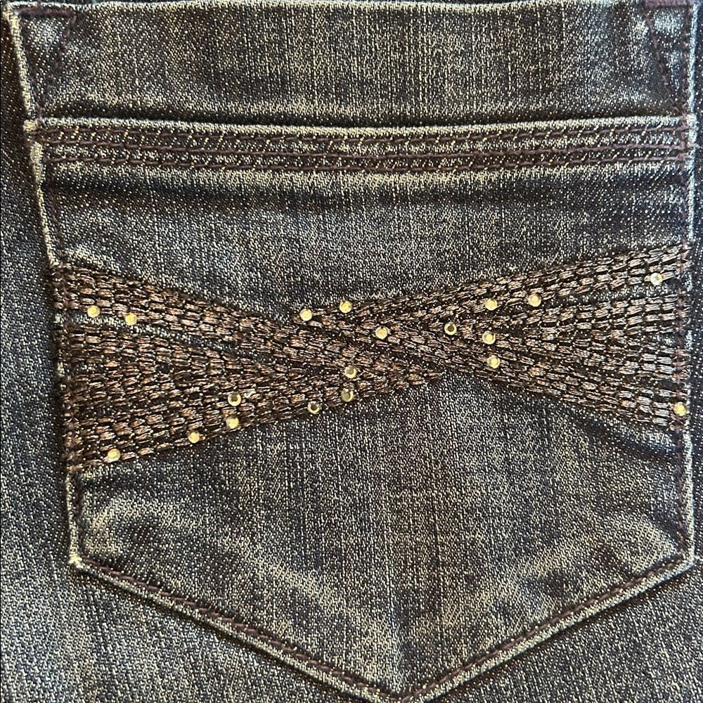 Chico's Dark Blue Boot Cut Jeans - Picture 5 of 7